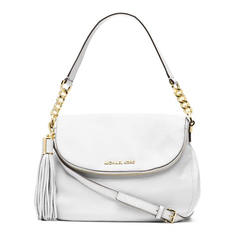 michael kors satchel shoulder bag|Michael Kors white manhattan bag.